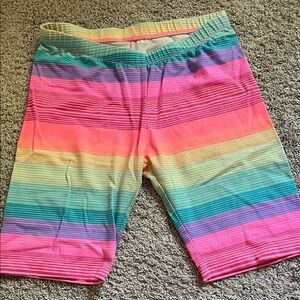 Cat & Jack Rainbow Striped Kids Shorts